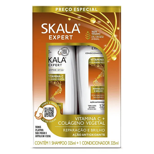 Skala Expert Vitamin C + Plant Collagen Shampoo & Conditioner Set 325ml