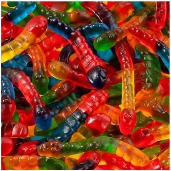 Fini Gummy Worms – Assorted Fruit Flavors – 1 Bag 90g (3.17 oz)