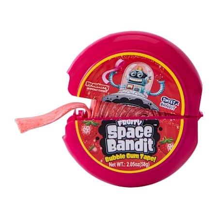 Sweets Bandit - Fruity Space Bandit Bubble Gum Tape Strawberry - 2.05oz (58g)