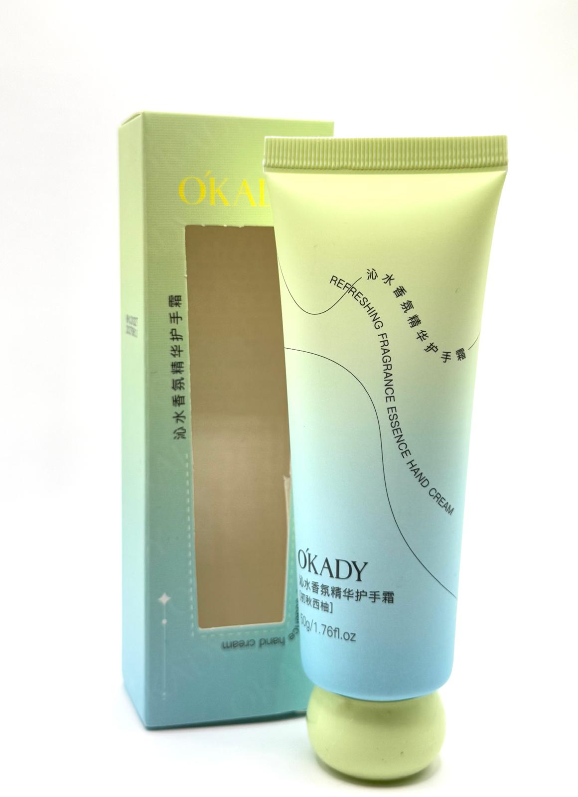 OKADY Refreshing Fragrance Essence Hand Cream – Citrus & Avocado – 50g / 1.76 fl oz