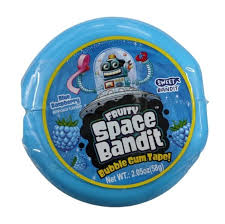 Sweets Bandit - Fruity Space Bandit Bubble Gum Tape Blue Raspberry - 2.05oz (58g)