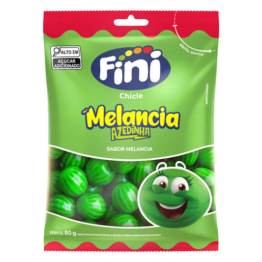 Fini Watermelon Sour Bubble Gun - Chewy and Flavorful - 1 Bag 80g (2.82 oz)