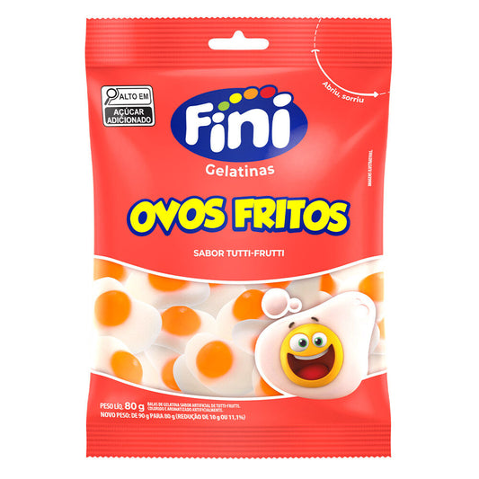 Fini Fried Eggs Gummies – Tutti-Frutti Flavor – 1 Bag 80g (2.82 oz)