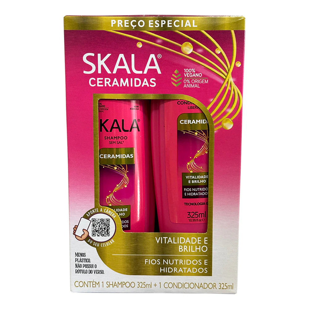 Skala Expert Ceramides Shampoo & Conditioner Set 325ml – Shine & Vitality
