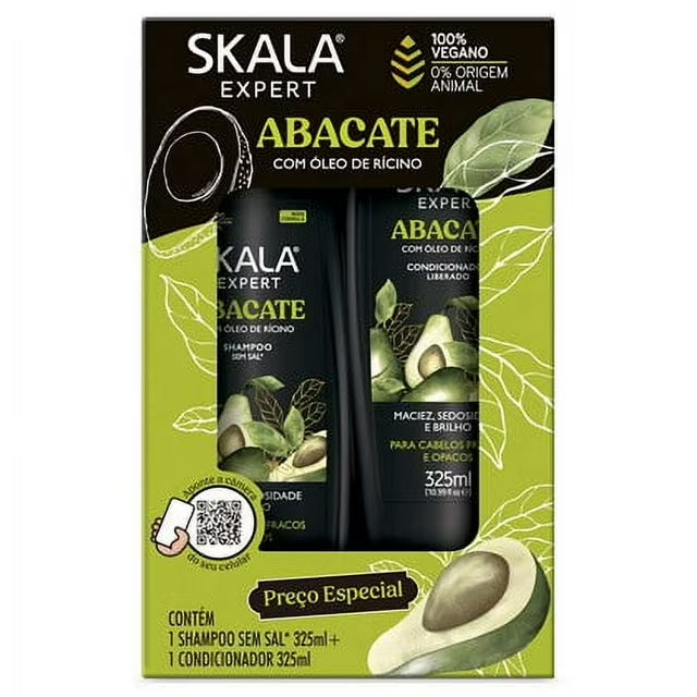 Skala Expert Avocado & Castor Oil Shampoo & Conditioner Set 325ml