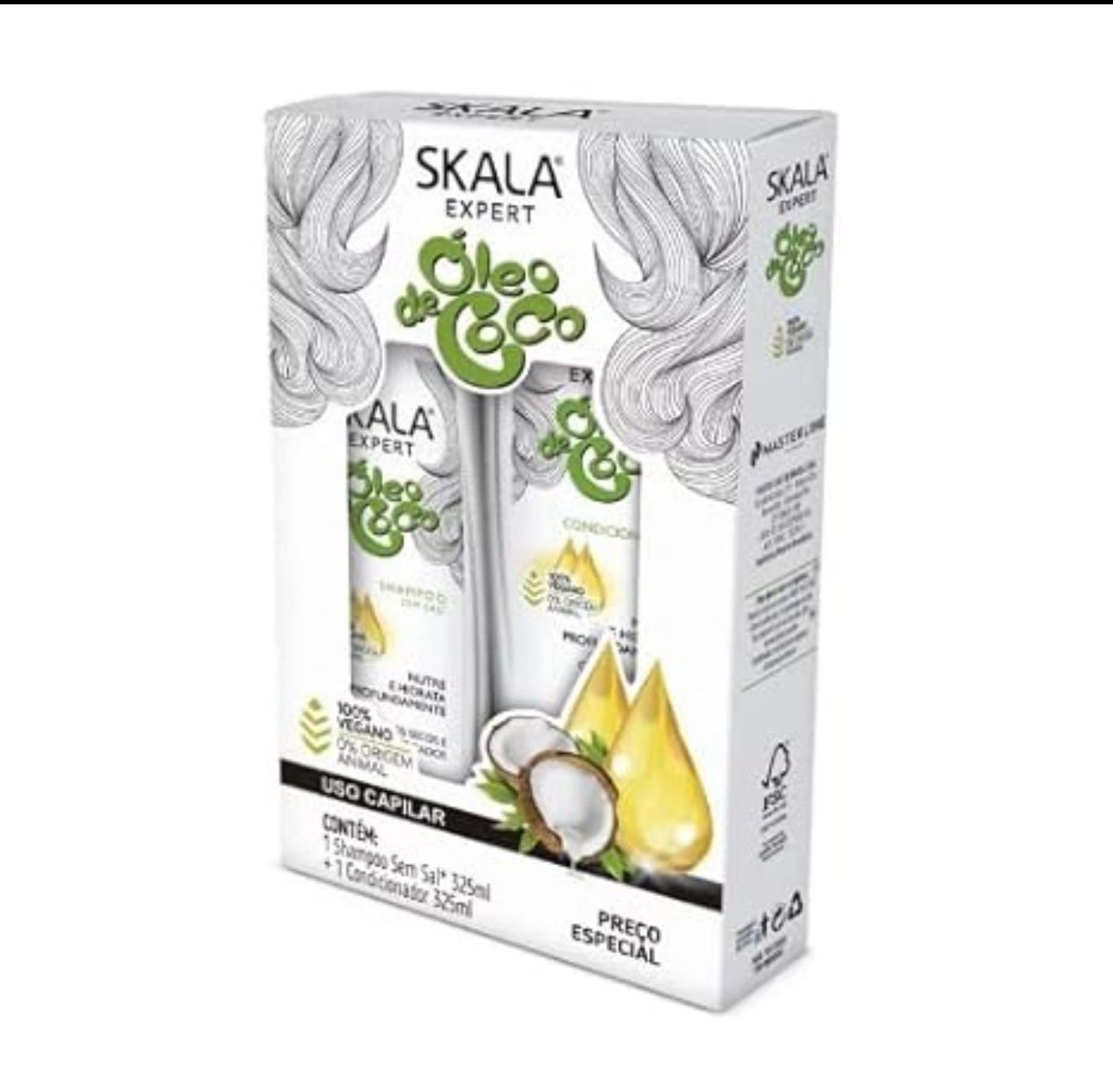 Skala Expert Coconut Oil Shampoo & Conditioner Set 325ml – Vegan