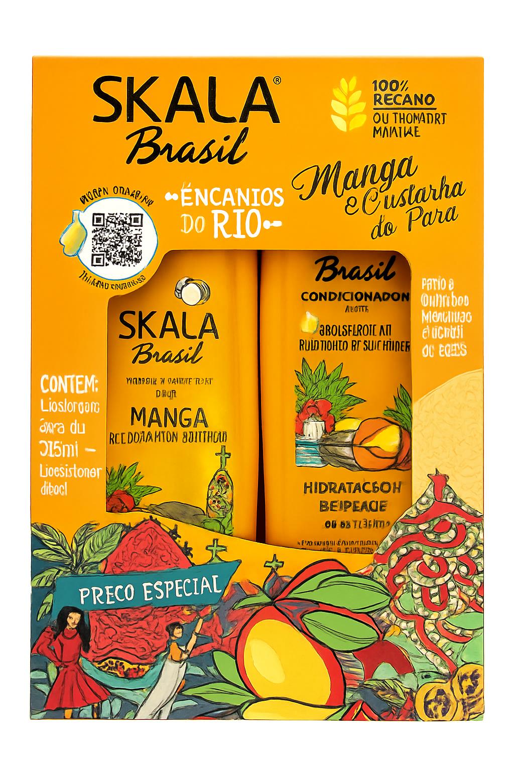 Skala Brasil Mango & Brazil Nut Shampoo & Conditioner Set 325ml – Vegan