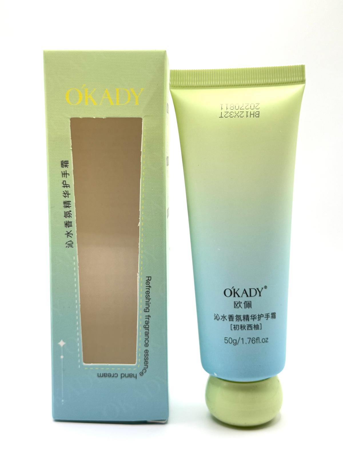 OKADY Refreshing Fragrance Essence Hand Cream – Citrus & Avocado – 50g / 1.76 fl oz