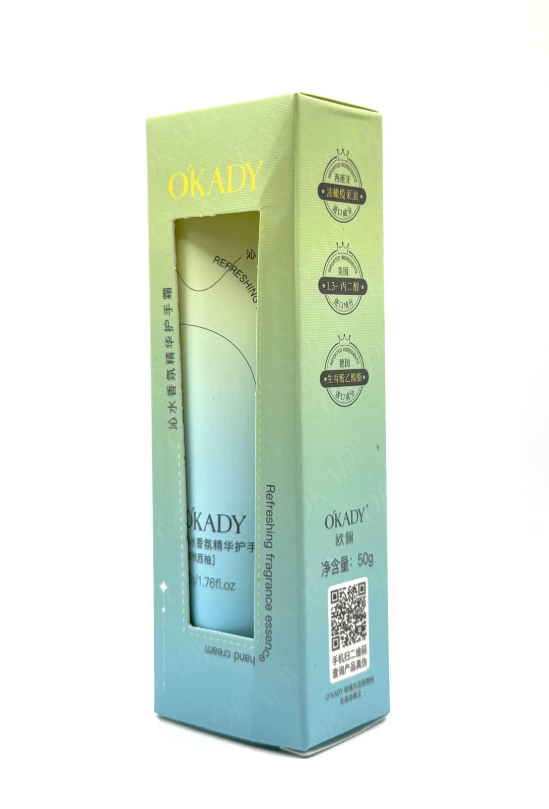OKADY Refreshing Fragrance Essence Hand Cream – Citrus & Avocado – 50g / 1.76 fl oz