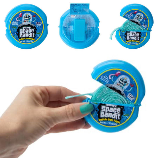 Sweets Bandit - Fruity Space Bandit Bubble Gum Tape Blue Raspberry - 2.05oz (58g)