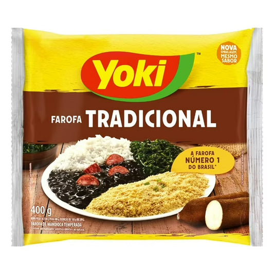 Yoki Farofa Tradicional 400g – Sabor Autêntico Brasileiro