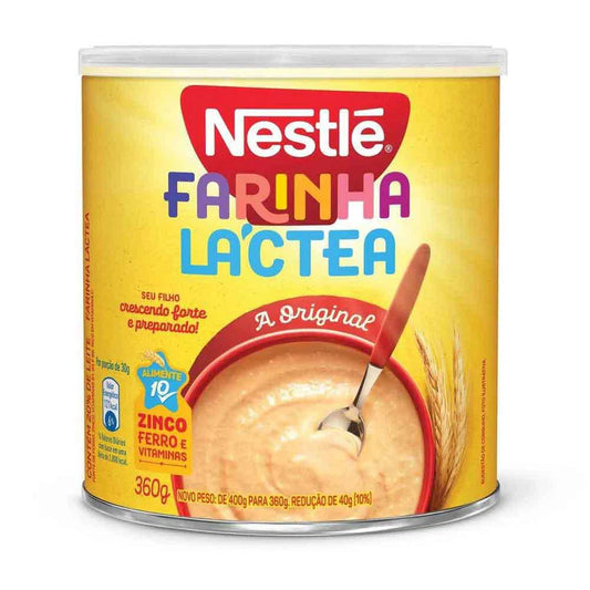 Nestlé Farinha Láctea 360g – A Original com Zinco, Ferro e Vitaminas