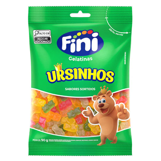Fini Gummy Bears – Assorted Fruit Flavors – 1 Bag 90g (3.17 oz)