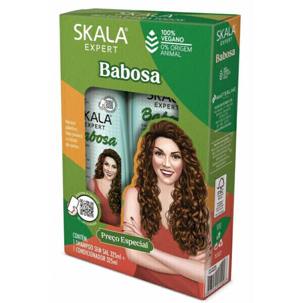 Skala Expert Babosa Aloe Vera Shampoo & Conditioner Set 325ml – Vegan–Hydrating