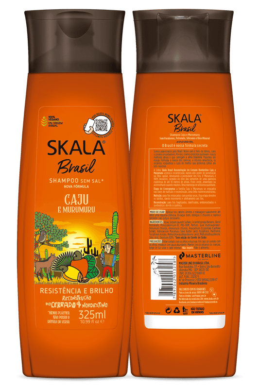 Skala Brasil Caju & Murumuru Shampoo & Conditioner Set 325ml–Hair Reconstruction