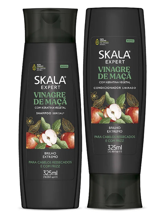 Skala Expert Apple Cider Vinegar Shampoo & Conditioner Set 325ml – Anti-Frizz